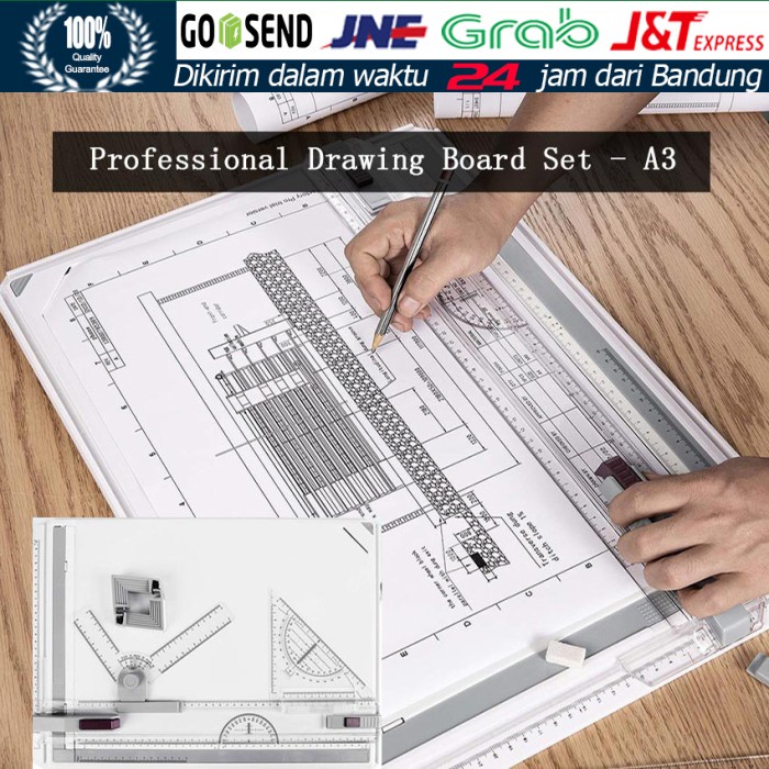 

Best Seller Meja Gambar Arsitek A3 Professional Drawing Board Head