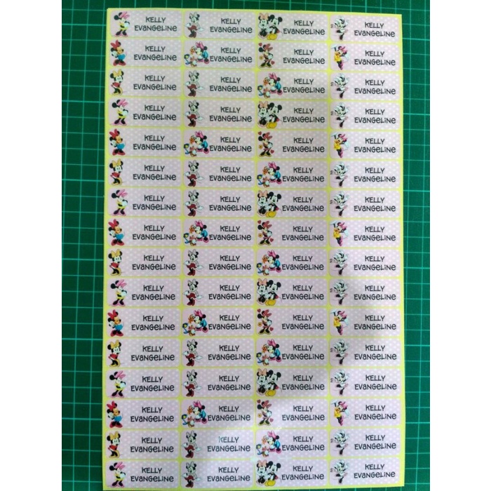 

Sticker Nama / Label Nama utk buku pelajaran, alat tulis dll