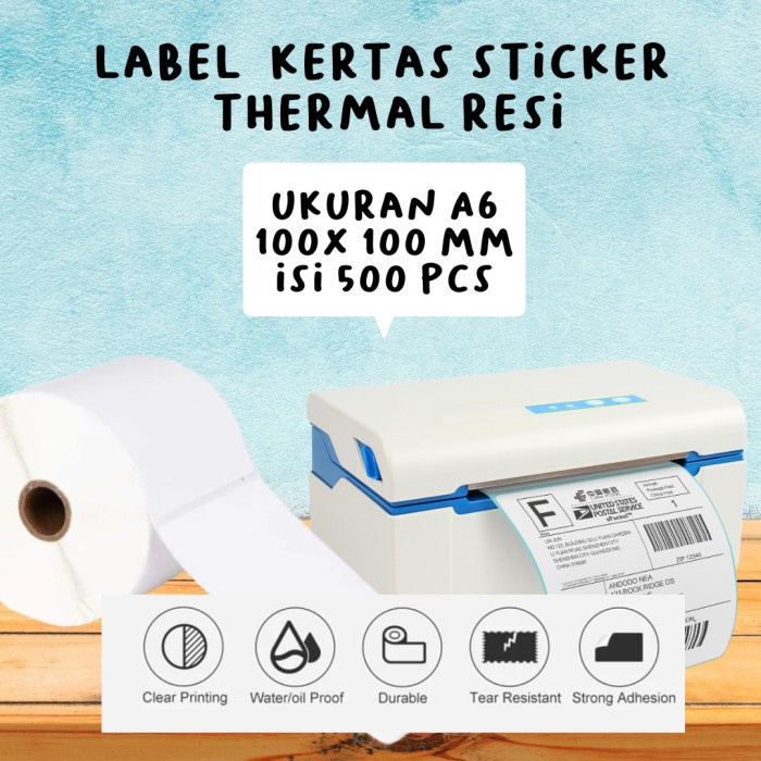 

Label Stiker Thermal Barcode 100x100mm (500pcs)
