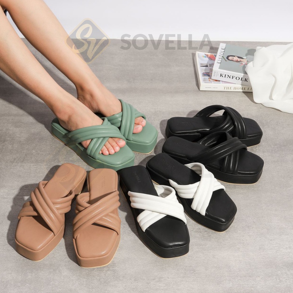 NEW STOCK. SOVELLA Amyra Sepatu Wedges Sandal Wanita Sendal Hak