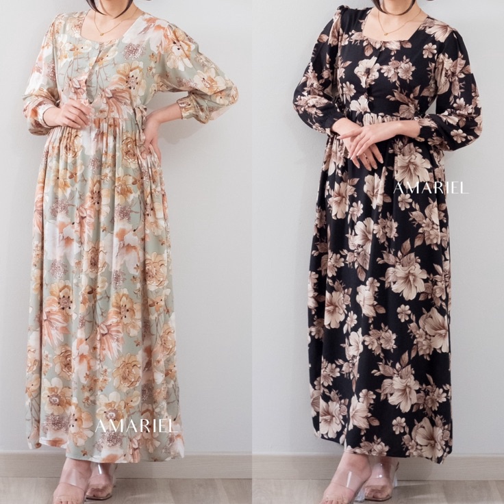 Readystock Amariel Tulsa Dress Daster Nyaman Bumil Busui Friendly ➸➚✣