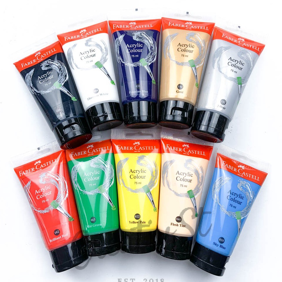 

➝Diskon➮ Cat Acrylic Faber Castell Colour 75 Ml Satuan Cat Lukis Akrilik C90 ➺
