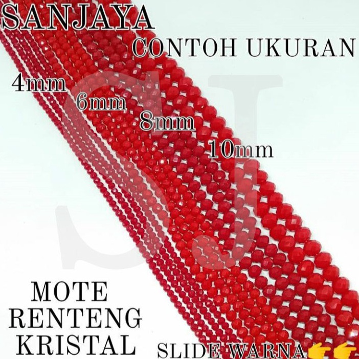 ✍Jon (PART 1) MANIK KRISTAL BAKPAU CEKO 4MM / MANIK BAKPAU / MANIK GEPENG / MANIK KRISTAL / MOTE REN