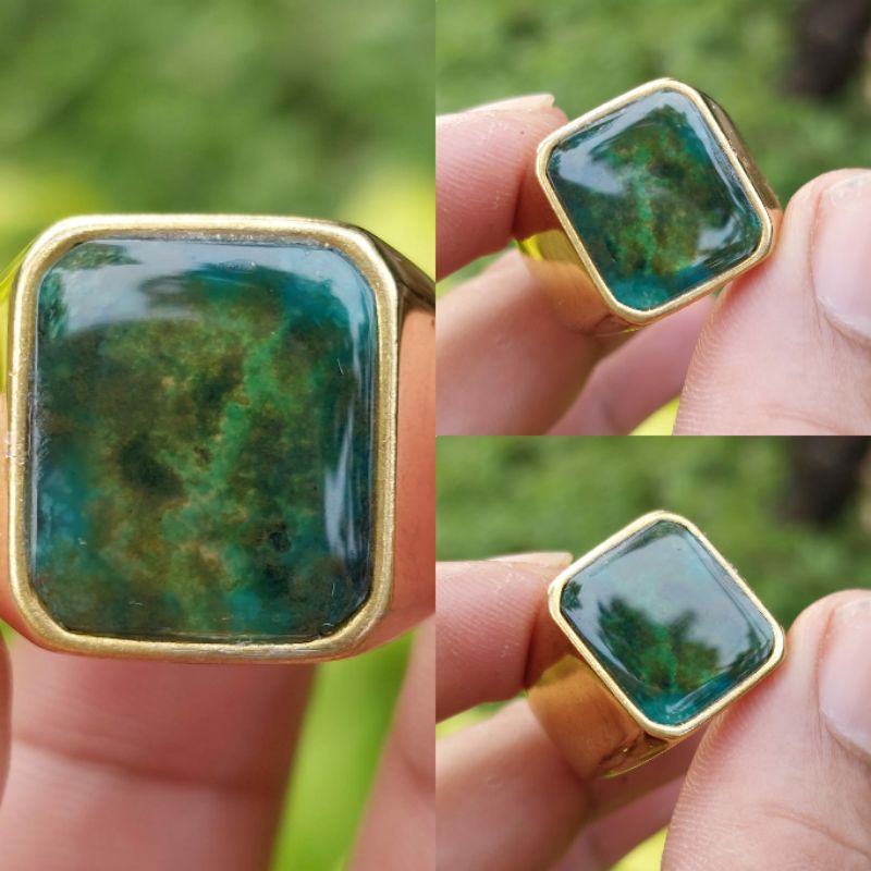 CINCIN BATU BACAN NATURAL BACAN DOKO MAJIKO COKLAT CRYSTAL NATURAL ORIGINAL (TOP COLOUR)