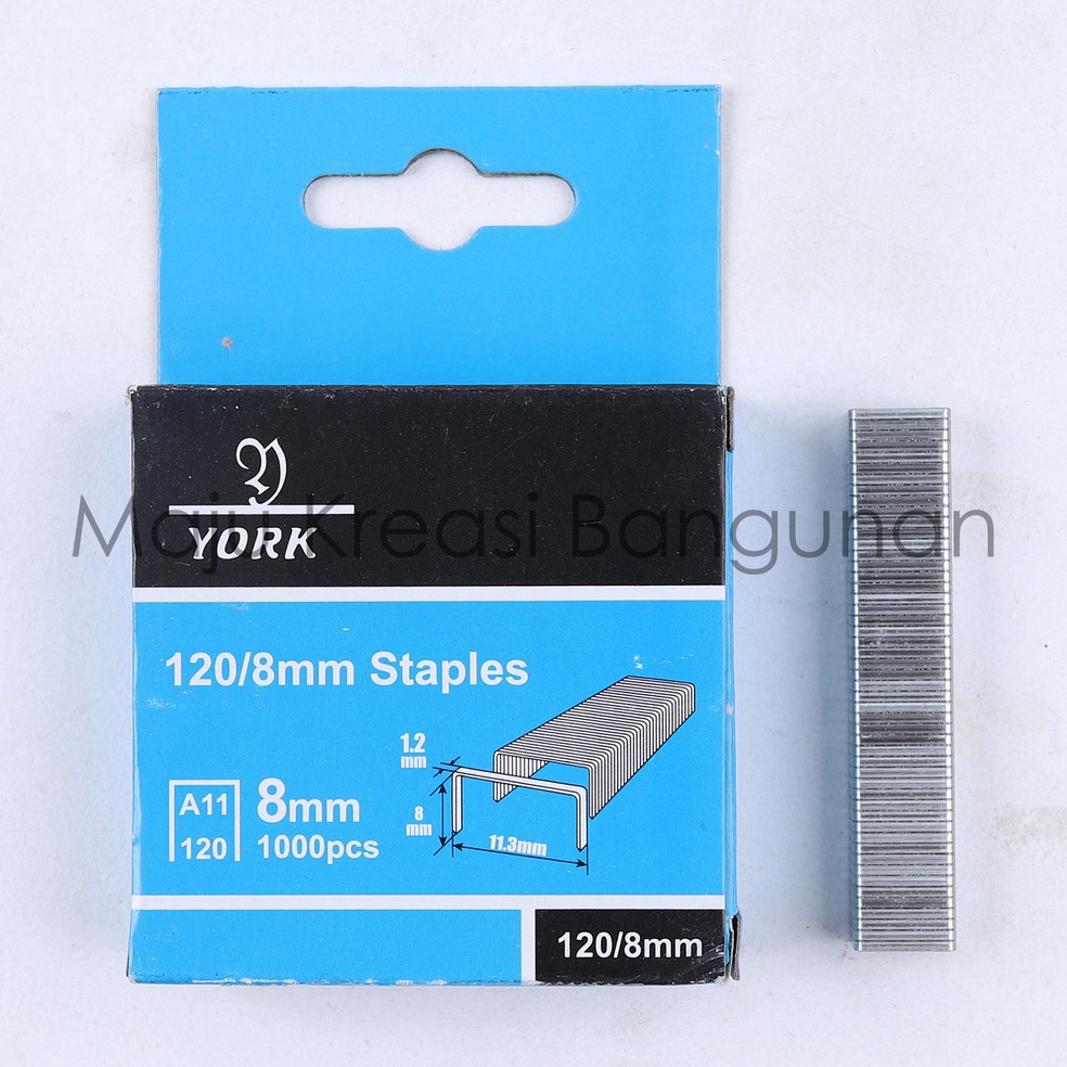 

BFG-72 Isi Ulang Staple Gun 8mm 1000pcs Refill Pistol Tembak Staples Stapler Jok Kulit Hekter Heckter Tacker York 1000 Buah Pcs Super Murah