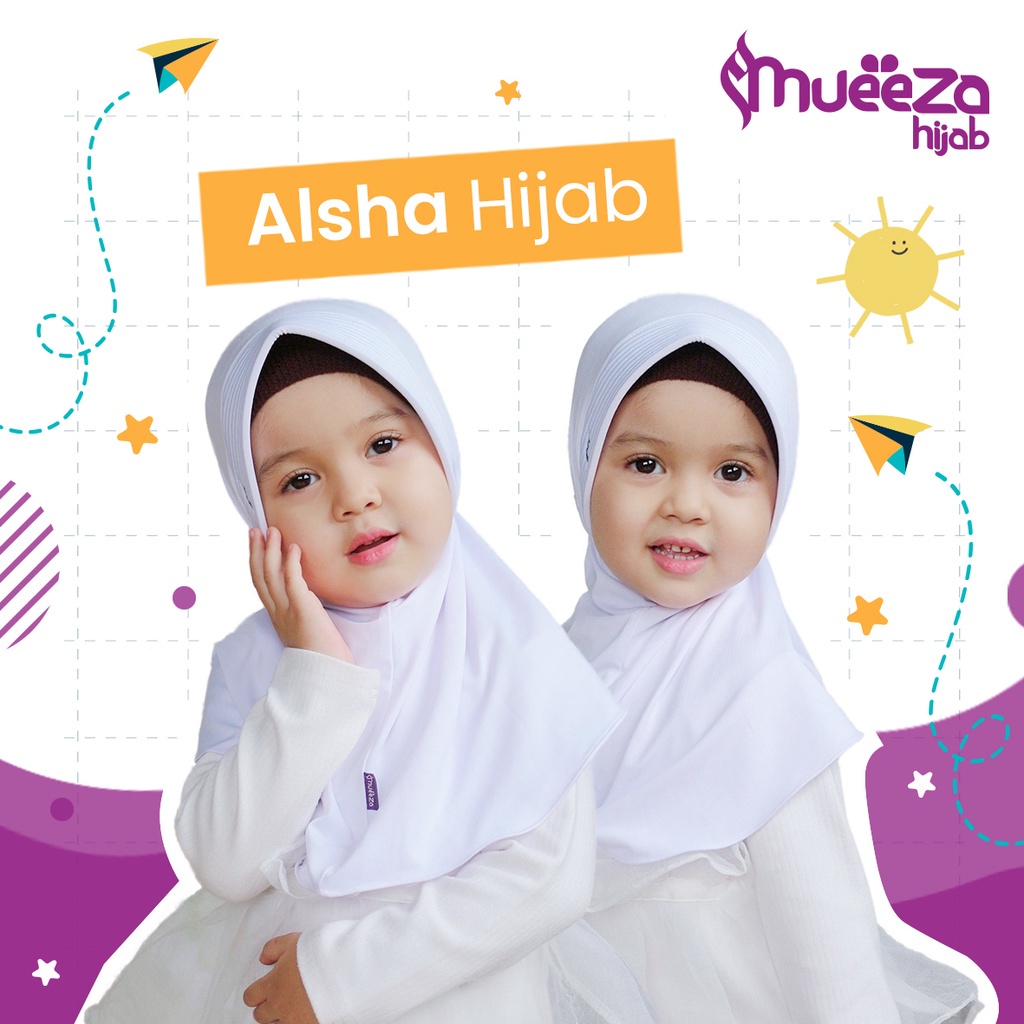 Grosir Jilbab Instan Anak Jersey Usia 2-5Thn / Hijab Seragam Tk-Sd / Kerudung Sekolah / Krudung