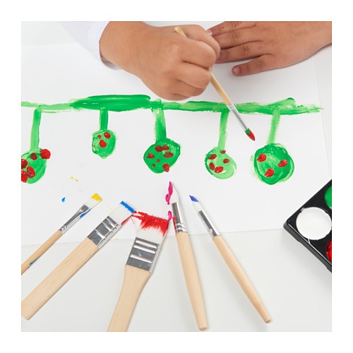 

Ikmala 6Pcs Kuas Lukis Cat Air Untuk Anak Water Color Painting Brush