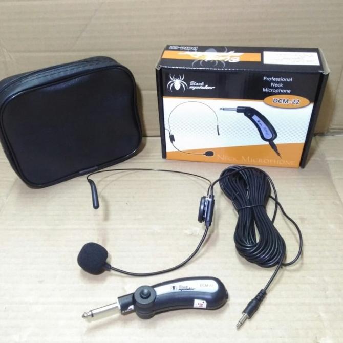 {{{{}}] MIC HEADSET KABEL BLACKSPIDER DCM 22 MIC BANDO