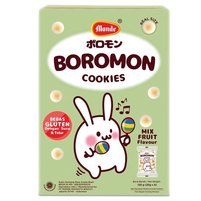 

Monde BOROMON Cookies 120 gr MIX FRUIT