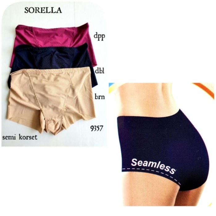 stagen SEMI DALAM WANITA SORELLA 9357 CD SEAMLESS TANPA JAHIT L DPP pengecil perut N3I4 kekinian TER