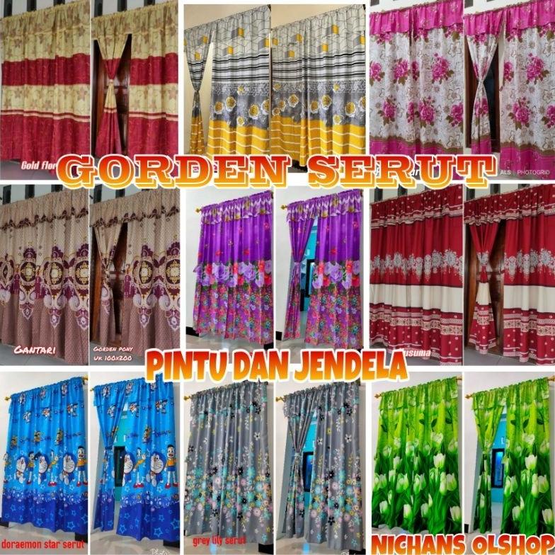 HOT SALE GORDEN SERUT PINTU TERBARU MOTIF BUNGA / GORDEN SHABBY / GROSIR GORDEN SERUT / GORDEN SERUT