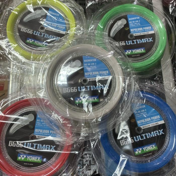 TERLARIS SENAR BADMINTON YONEX BG66 ULTIMAX / BG 66 ULTIMAX ROLL SP ORIGINAL