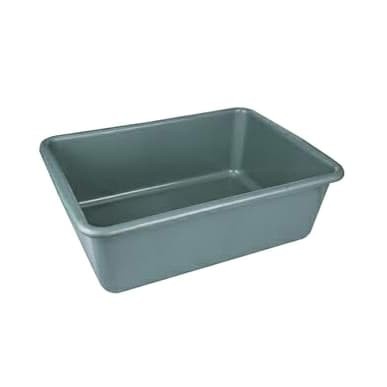 Bak Segi Abu Taiwan Plastik Tebal 47X34X15CM Basin Baskom Segi Kotak Box Keranjang Segi Kotak Tempat