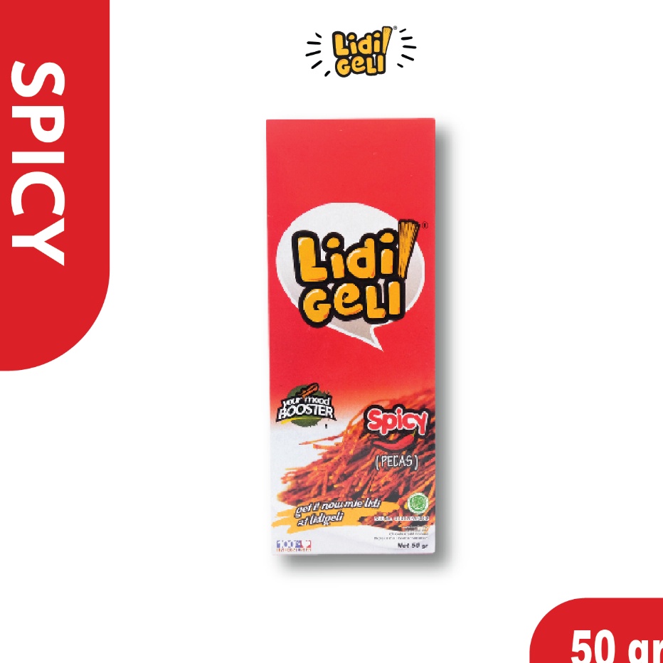 

Best Seller Lidi Geli - Mie Lidi Rasa Spicy 50gr