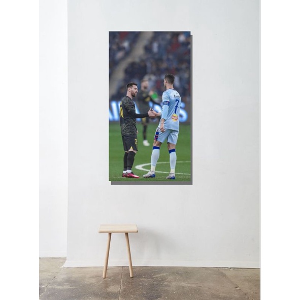 POSTER DINDING MESSI X RONALDO X NEYMAR UKURAN BESAR, POSTER BOLA