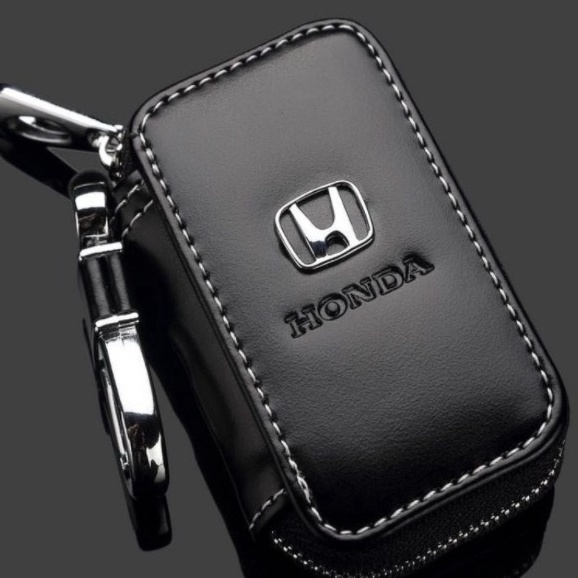 ➼EPf Gantungan Kunci Dompet Kunci Mobil Kulit HONDA Ada Kotaknya DMB03 ❁ ❁ `
