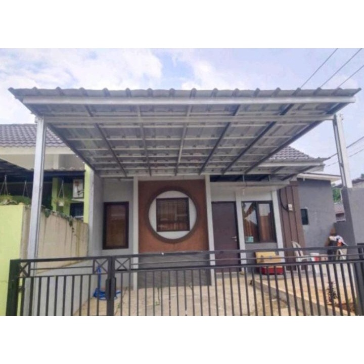 Super Promo kanopi baja ringan atap spandek polos kanopi