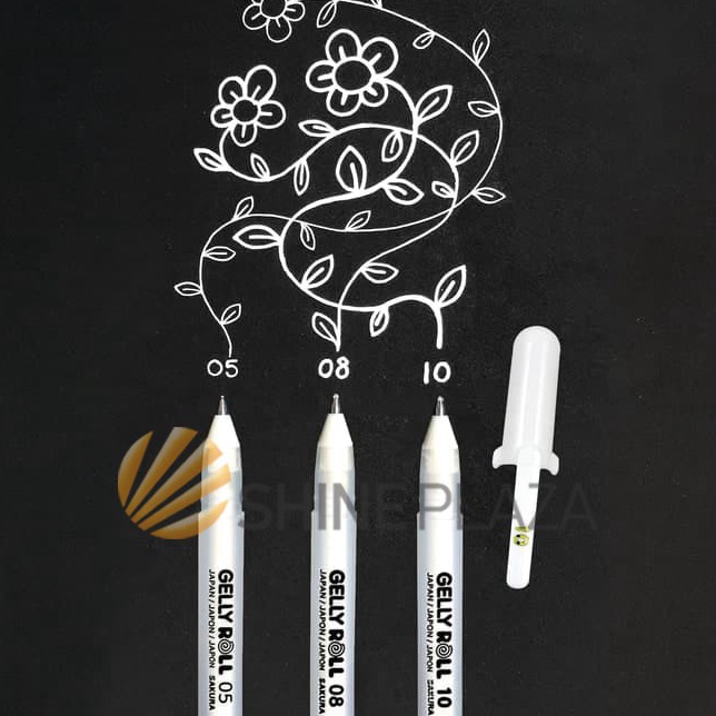 

Best Sakura Gelly Roll Classic White Gel Pen - Pulpen Gel Putih 0.5mm 0.8mm 1.0mm Produk