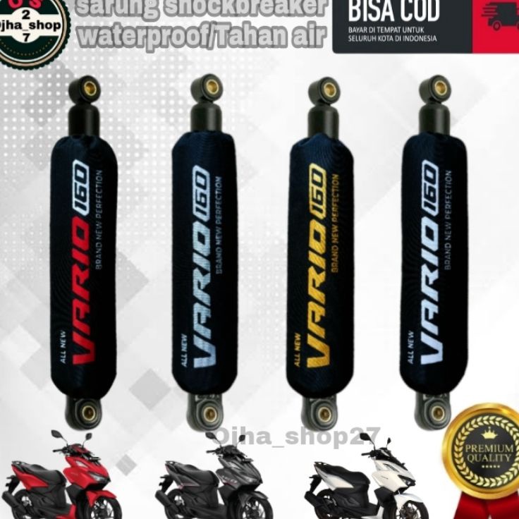 ☈MDm sarung shock breaker / cover shock breaker belakang motor Vario 160 ✫ ❇