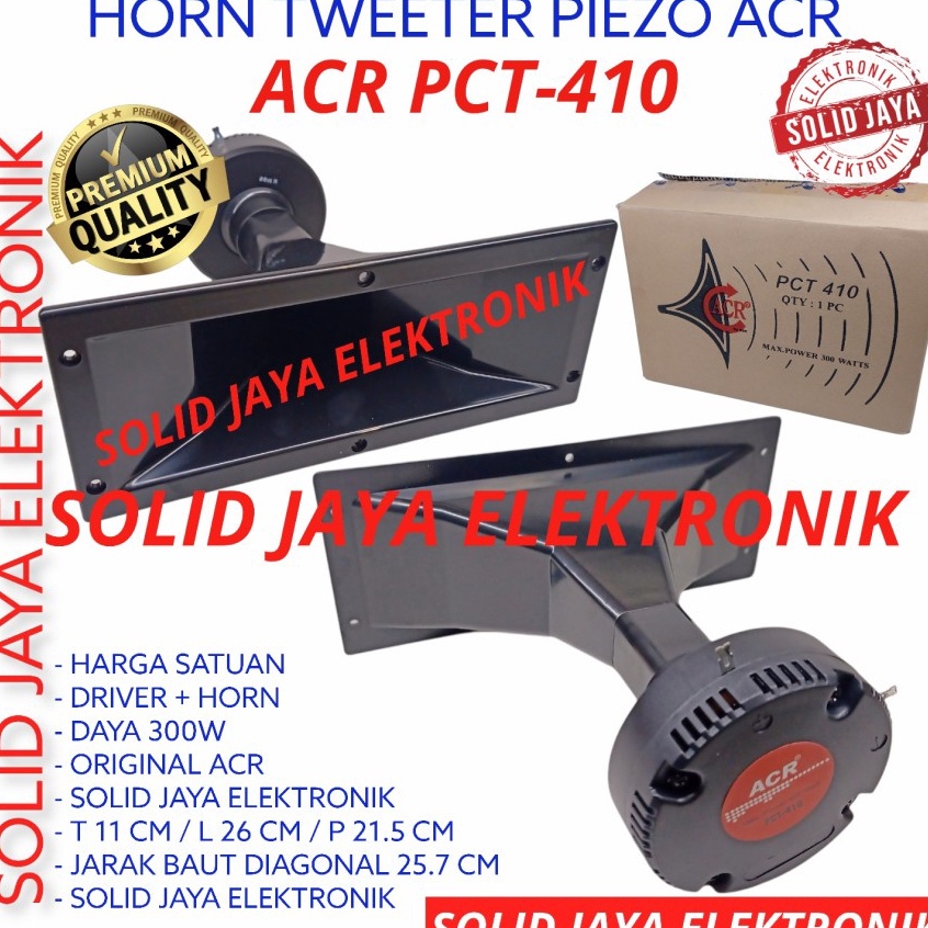 ✧PLA TWEETER KOTAK ACR HORN 300W PCT-410 PIEZO PIEZZO TWITER TWITTER TWETER PCT410 PCT 410 HI HIGH K
