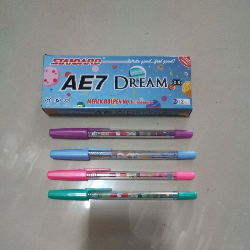 

Pulpen Pena Ball Pen Standard AE-7 Dream Sunset Hitam 0,5 mm