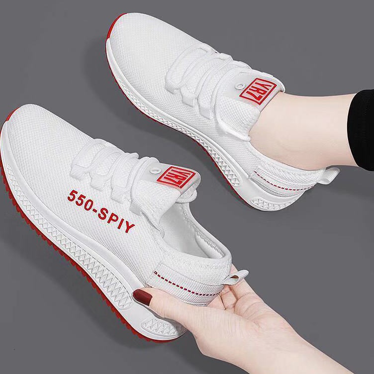 GROSIRTAS LV0137 Sepatu Sneakers Wanita Import Sport Shoes Putih Wanita Motif 550 SPIY Sepatu Sport 