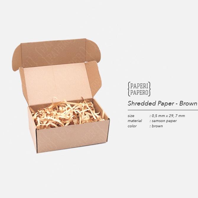 

^^^^^] Shredded Paper / Kertas Potong / Kertas Cacah Serut Cokelat ( 80 Gram)