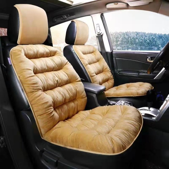 Alas Duduk Jok Mobil Lembut Anti Panas Luxury Alas Sarung Jok Bantal
