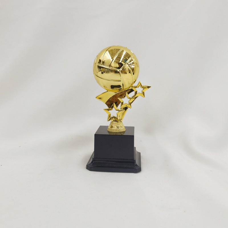 Piala Plastik Volley Ball Stars Gold Black 19456 Trophy Piala Kejuaraan Bola Voli 16 CM Piala Pengha
