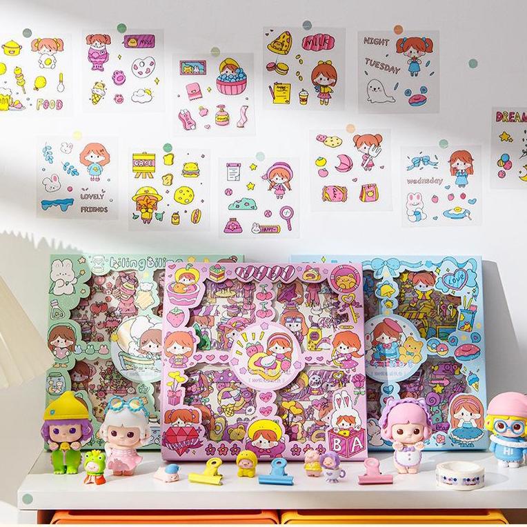 

Terbaru [Store.1234] 100 Lembar Stiker Motif Kartun Korea Lucu Anti Air Dekorasi Handbook Scrapbook Diy.
