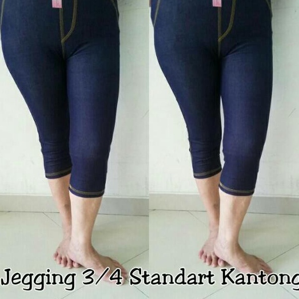 ✺Murah Banget Legging Levis Denim Standar 3/4 Wanita BB 60kg S73 ✲