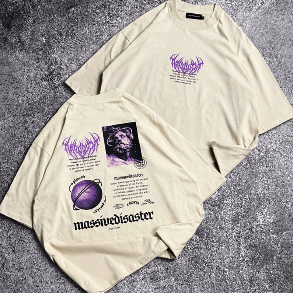 Ready stock BAJU KAOS OVERSIZE / OVERSIZE T-SHIRT "massive" Ready