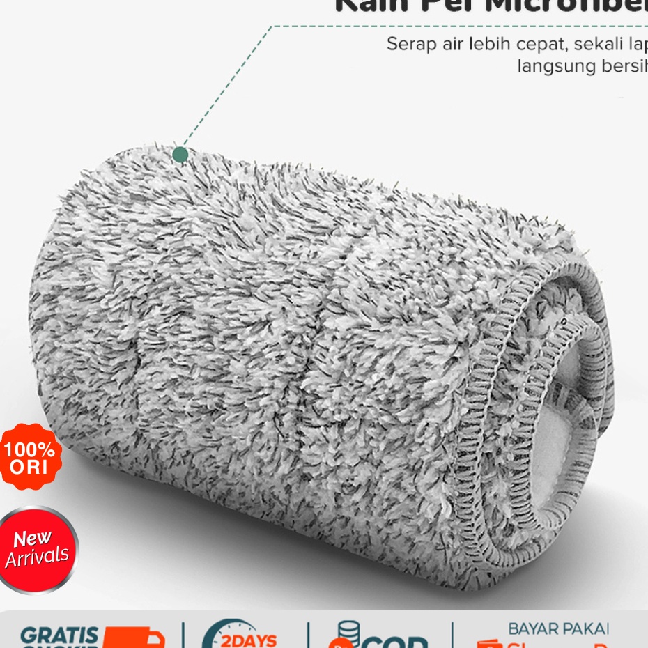Laris 【NEW ARRIVAL】COOGER Refill Kain Pel Microfiber Deluxe Upgrade Standing Spray Mop Dapat Berotas