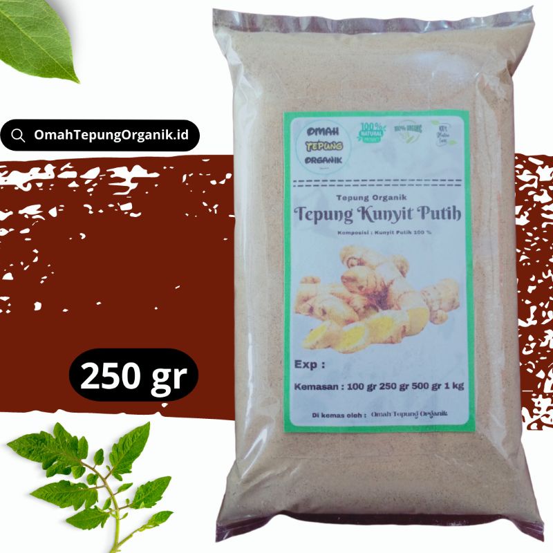 

Tepung Kunyit Putih kemasan 250 Gram/Bubuk Kunyit Putih kemasan 250 Gram