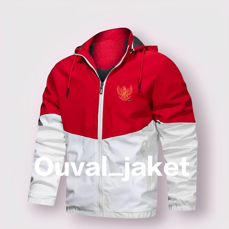 JAKET TASLAN MERAH PUTIH JAKET TIMNAS | JAKET HOODIE | JAKET WARNA | JAKET PRIA DAN WANITA UNISEX | 