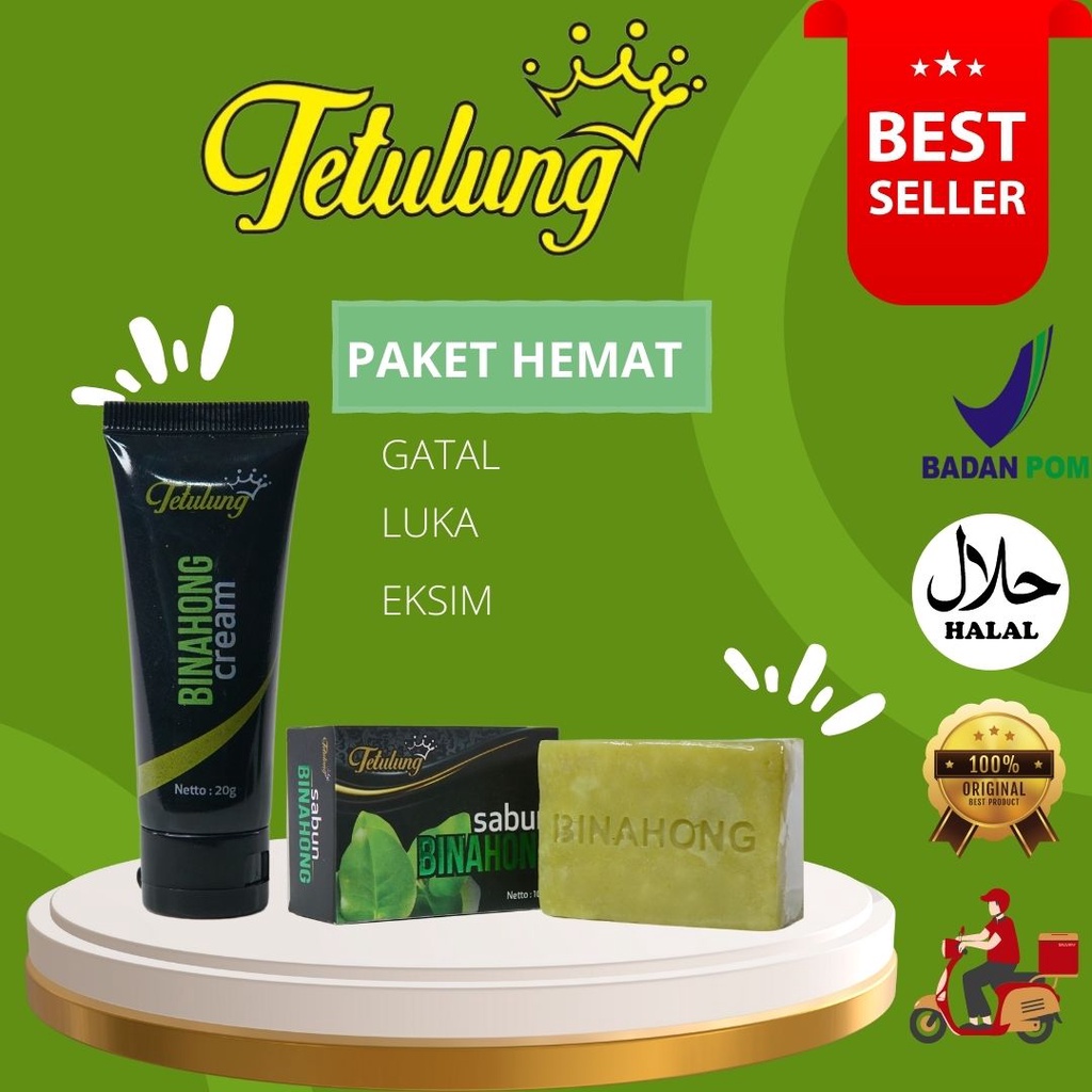 Paket Hemat Sabun Dan Cream Binahong 20GR - Salep Obat Gatal Paling Ampuh - Salep Gatal Selangkangan