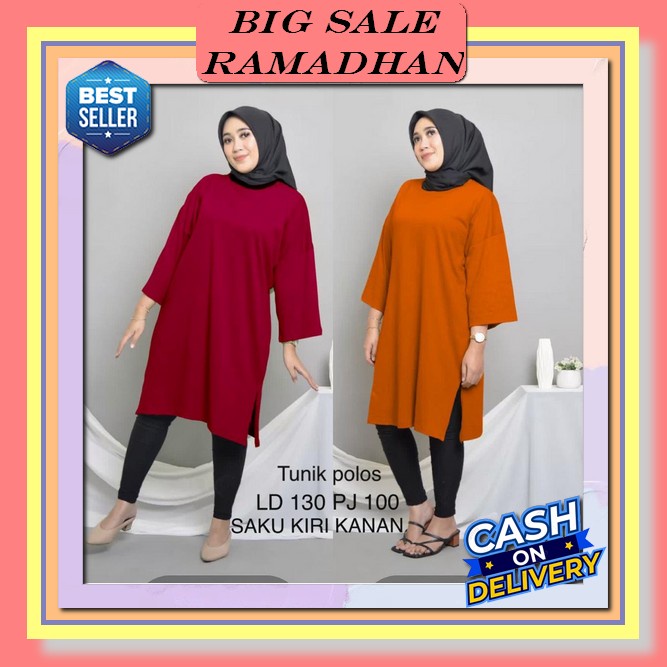 Gmis Muslimah Polos Baju Lebaran Muslim Wanita Dress Syari Murah Baju Ghamismport Gsmis Kondangan Pe