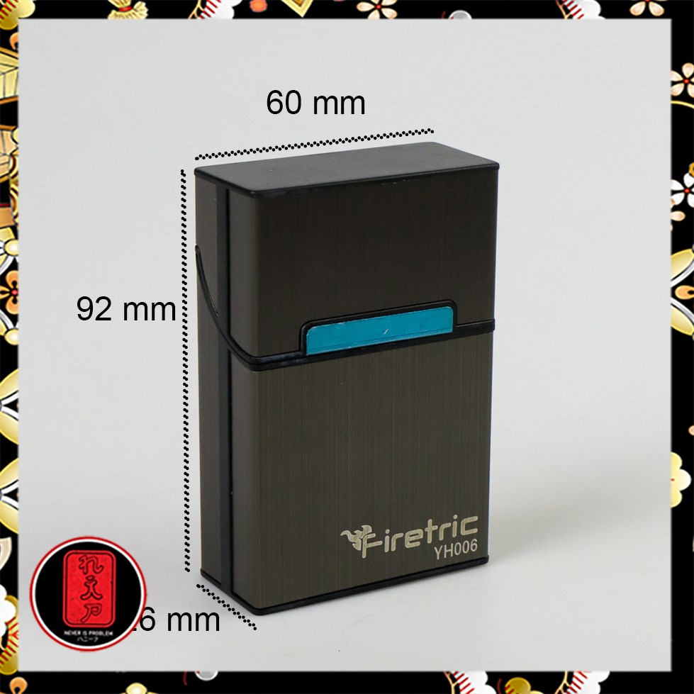 Firetric Kotak Bungkus Rokok Elegan Aluminium Cigarette Case