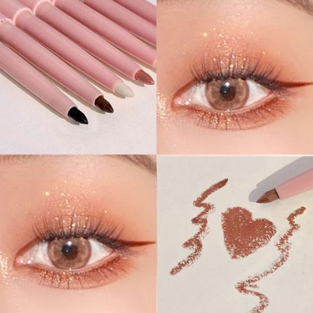 Eyeliner Pencil Waterproof Pencil Liner Long Lasting Tahan Lama Pigment Bobeini Eyeliner Warna