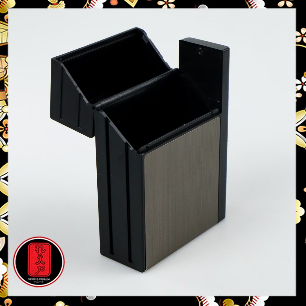 Kotak Rokok 20 Slot dengan Korek Elektrik Removable ( pemetik samping ) /kotak rokok keren