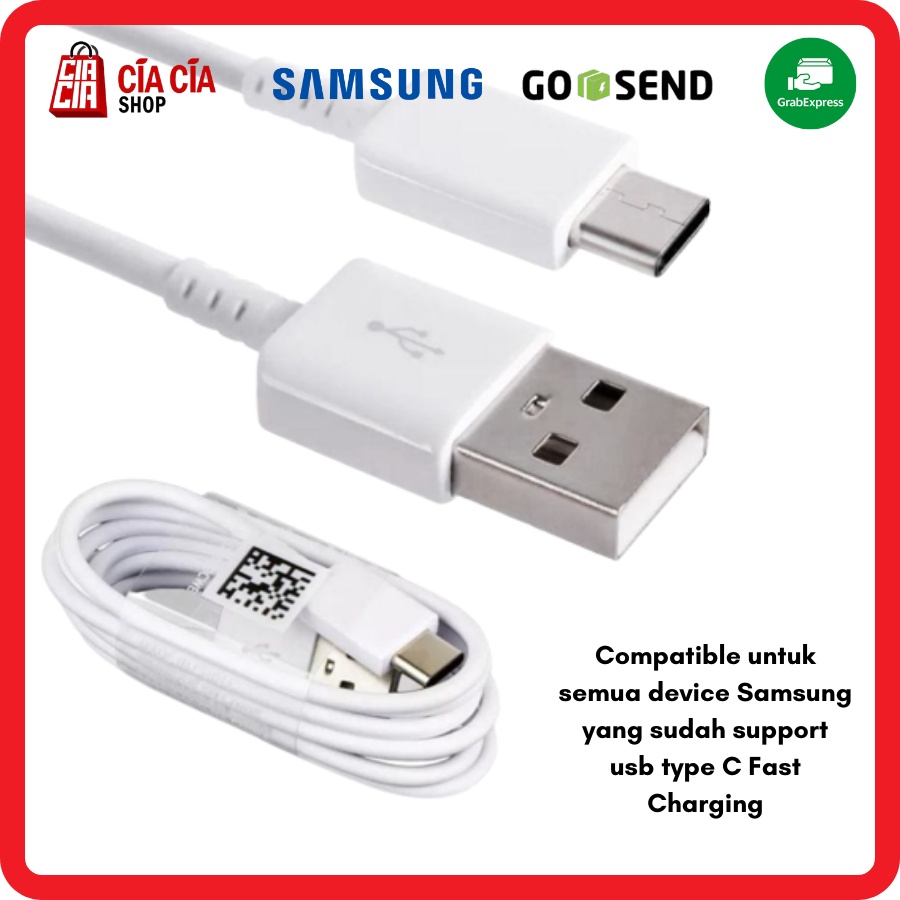 Kabel Charger USB Type C Kabel Data Charging Samsung galaxy S8 S9 S10 Note 8 9