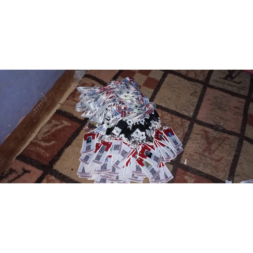 

tali lanyard printing custome + id card umroh