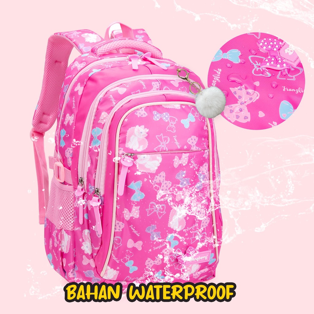 Tas Ransel Sekolah Anak SD SMP SMA Kitty Cat Backpack ANTI AIR anak Perempuan Waterproof Karakter Kucing Cat Import Berkualitas For Girl Suitable for birthday gifts TAS BLINGBERRY IMPORT TAS BLINGBERRY GEROSIR! KADO ANAK PEREMPUAN