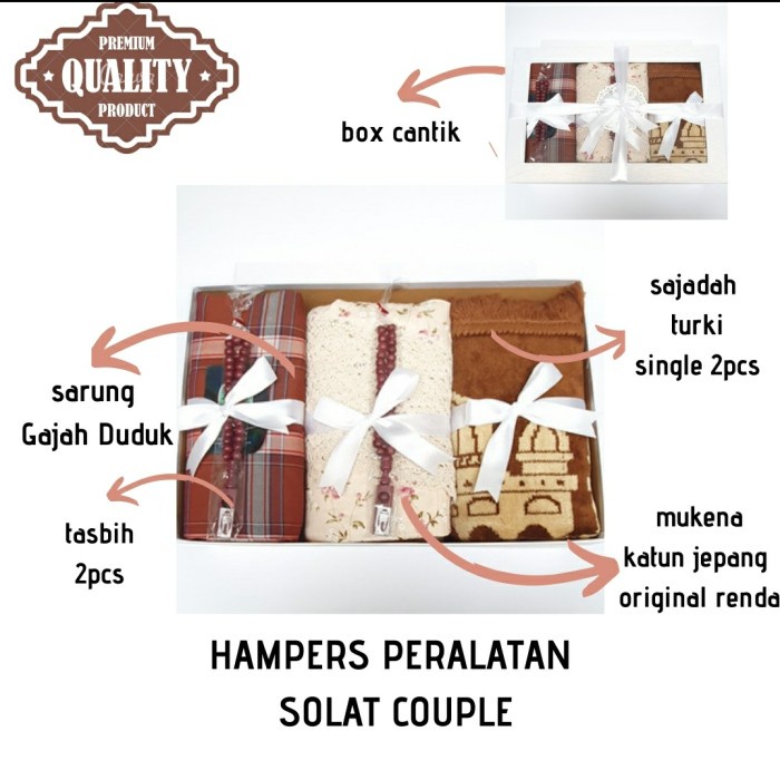 

ARS04 HAMPERS KADO ALAT SOLAT COUPLE LENGKAP FREE TASBIH & GIFT CARD
