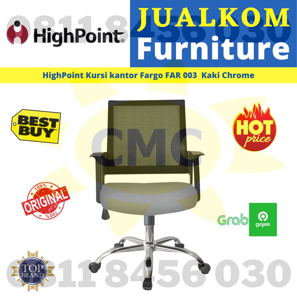 HighPoint Kursi Kantor Office Chair Fargo FAR 003 FAR003