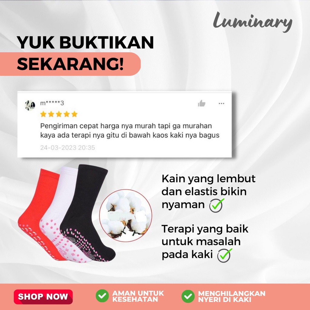 Kaos Kaki Terapi Pemanas Penghangat Foot Support Tourmaline Magnetic Therapy Anti Pegal Bau Bengkak Nyaman dan Aman Miracle Copper Compression Socks Meningkatkan mikrosirkulasi Alat Bantu  Refleksi Akupuntur menghilangkan kelelahan dan meredakan sakit mel