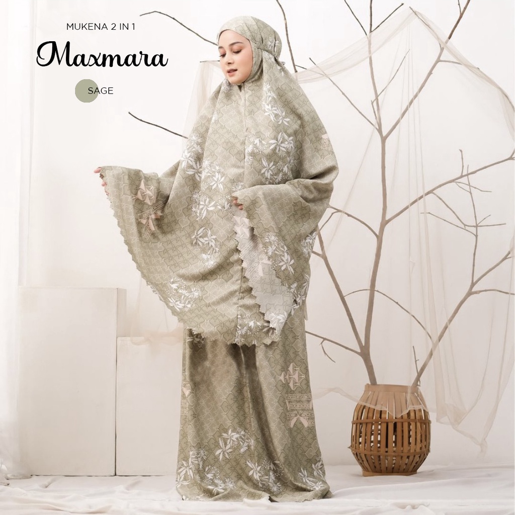 PUSAT MUKENA TASIK - MUKENA DEWASA 2IN1 MAXMARA LUX PREMIUM LASER CUT