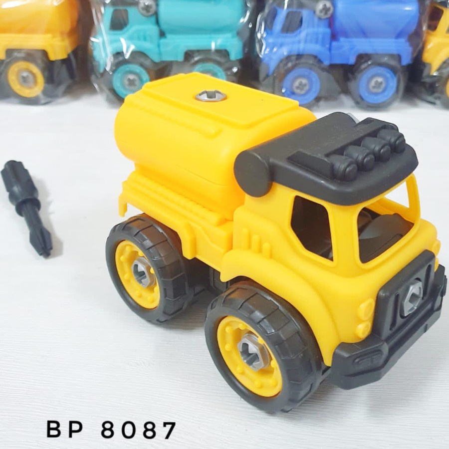 Mainan Anak DIY Assemble Truck Rakit Konstruksi Truk Tangki BP8087