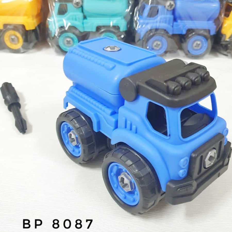 Mainan Anak DIY Assemble Truck Rakit Konstruksi Truk Tangki BP8087