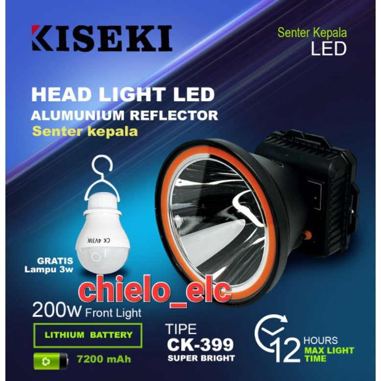 SENTER KEPALA KISEKI CK399 200WATT,  SENTER HEAD KISEKI CK 399, SENTER KISEKI 200W CK399,  KISEKI 39